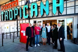 Tropicana and The Neon Museum Employees with Tropicana Sign