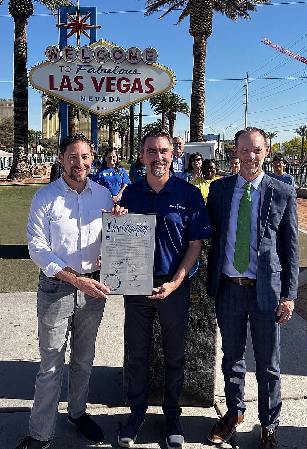 Iconic Las Vegas Sign Lights Up Green for Mental Health Month, Recognizing Boys Town Nevada