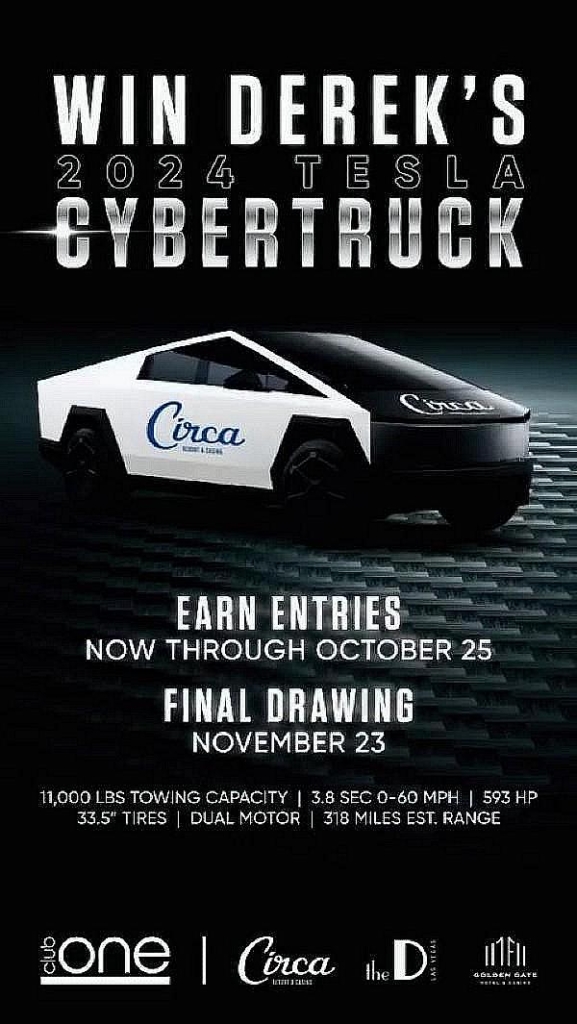 Win a 2024 Tesla CYBERTRUCK: Downtown Las Vegas CEO Holds Gaming Contest for Coveted Electric Vehicle