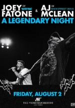 Joey Fatone & AJ McLean Announce "A Legendary Night" Tour at The Venetian Resort Las Vegas on August 2, 2024