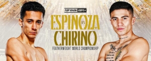 Mexican Featherweight Showdown: Espinoza Defends Title vs. Chirino at Fontainebleau Las Vegas (June 21)