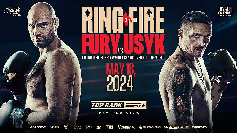 May 18: Tyson Fury-Oleksandr Usyk UNDISPUTED Heavyweight Title Showdown to Stream LIVE on Top Rank on ESPN+ PPV