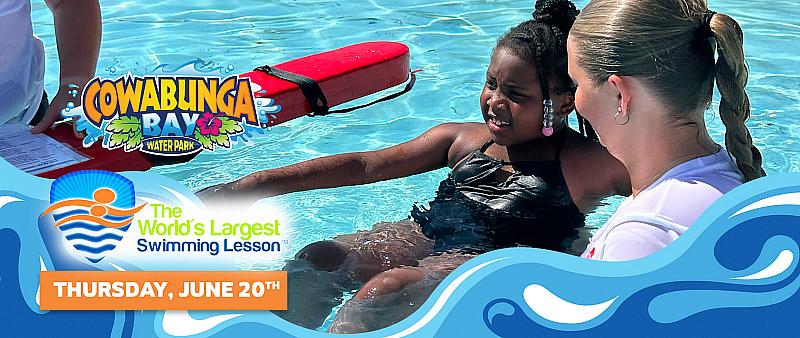 Cowabunga Vegas Waterparks Hosts Free Swim Lessons on Thursday, June 20 as Part of World’s Largest Swimming Lesson