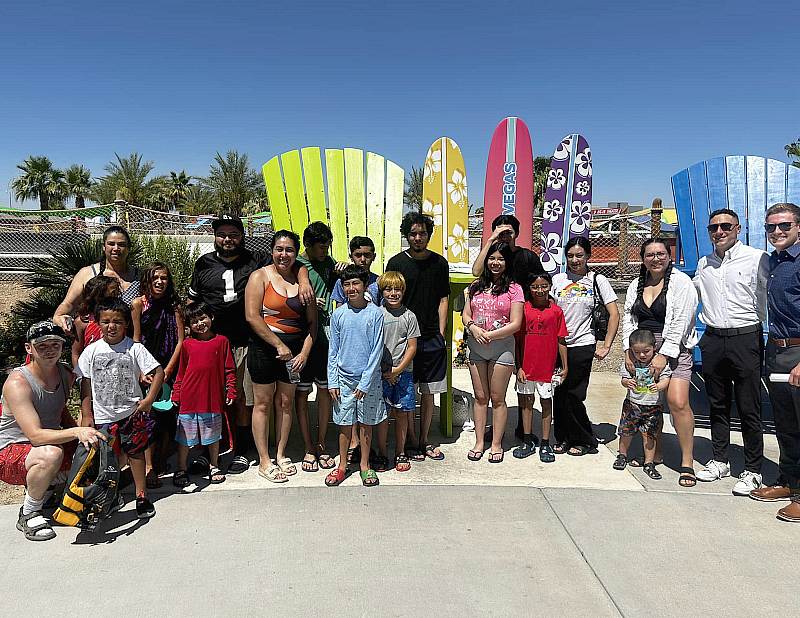 Colliers International and Logic Commercial Real Estate Celebrated with a Special Make-A-Wish Southern Nevada Wish Reveal at Cowabunga Bay Waterpark