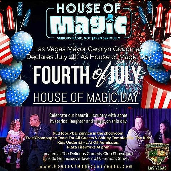 Las Vegas Mayor Carolyn Goodman Proclaims July 4th As House Of Magic Day In Las Vegas