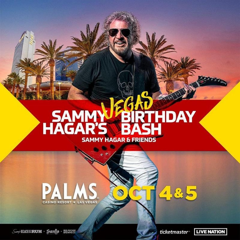 Sammy Hagar’s 77th Birthday Bash Expands to Las Vegas in 2024