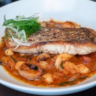 1228 Main Bouillabaisse with Sauteed Pacific Snapper, Shrimp, Clams and Mussels (credit Ace Buhay)