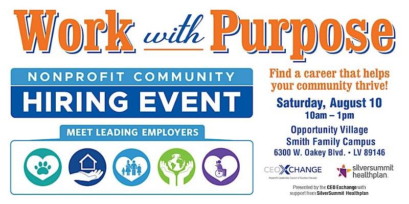 Work with Purpose Hiring Event to Take Place Aug. 10 at Opportunity Village