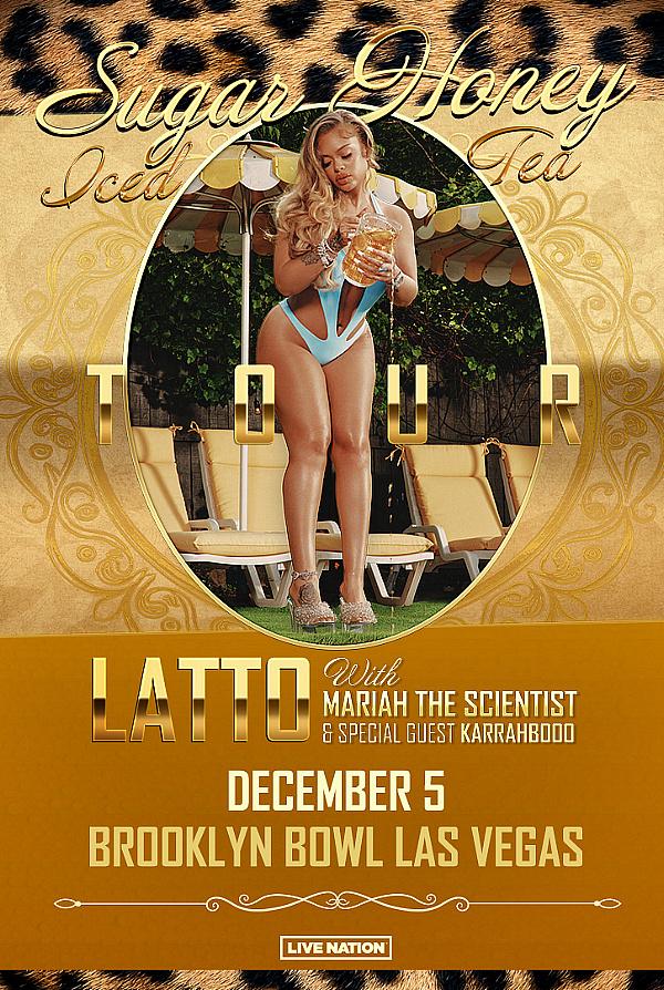 Grammy-Nominated Rapper Latto Bringing Sugar Honey Iced Tea Tour to Brooklyn Bowl Las Vegas December 5, 2024