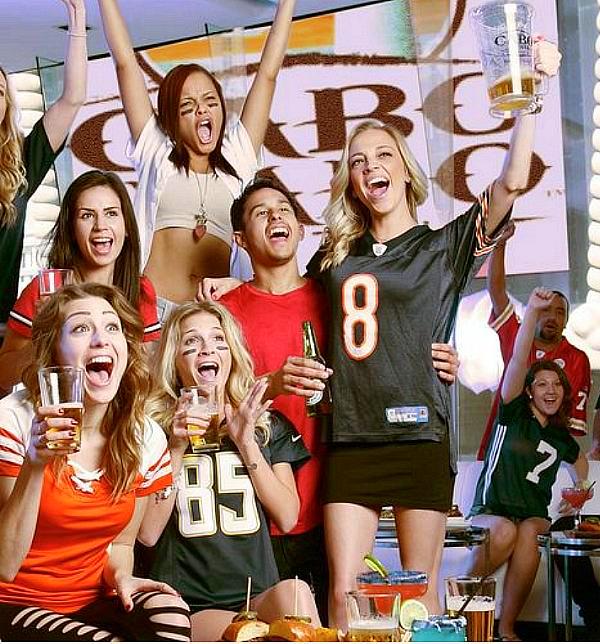 Cabo Wabo Cantina Showing Football Spirit with Beer Buckets and Game Day Specials