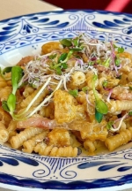 Butternut squash and guanciale pasta - Courtesy Bottiglia Cucina & Enoteca