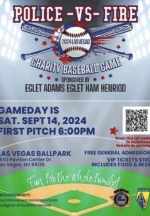 FREE 2024 Vegas Valley Police and Fire Baseball, Sept. 14, 6pm - Las Vegas Ballpark