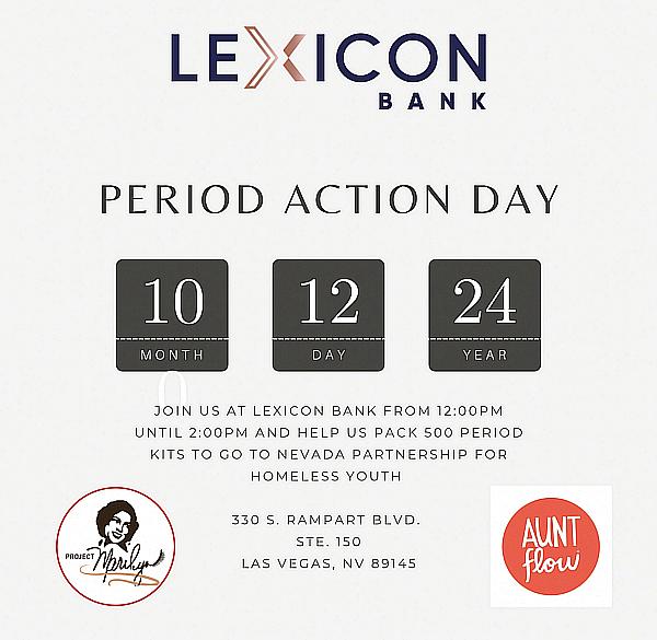 Project Marilyn Celebrates Period Action Day with a Period Packing Party at Lexicon Bank