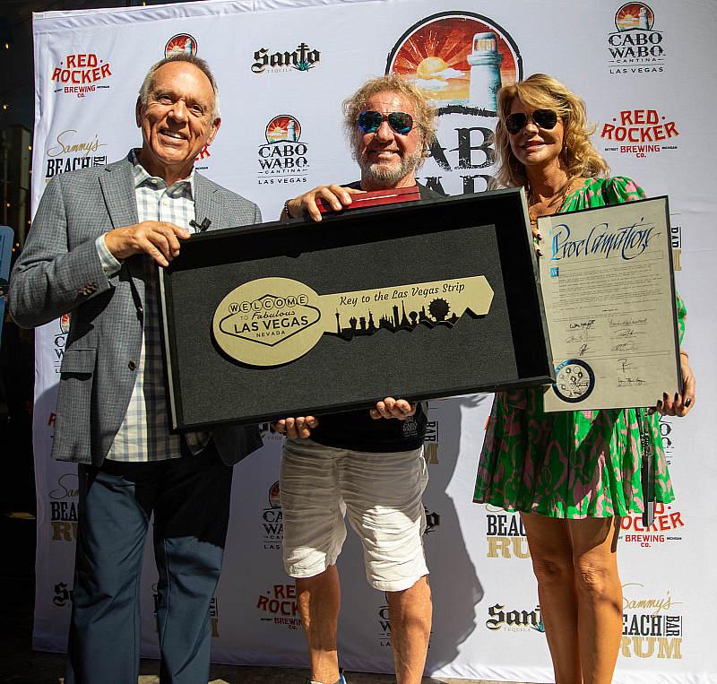 Sammy Hagar Receives Key to the Las Vegas Strip in Honor of Cabo Wabo Cantina's 15-Year Anniversary