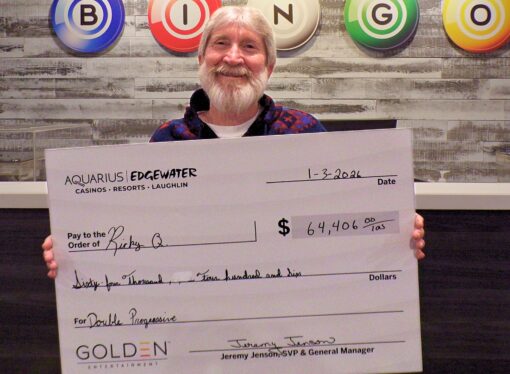 Arizona Guest Wins $56,906 Double Progressive Bingo Prize at Edgewater Casino Resort