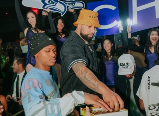 Photos: Jaxon Smith-Njigba Celebrates Super Bowl XV Win + Birthday at Marquee Nightclub in Las Vegas