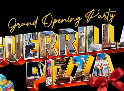 Guerrilla Pizza Toasts Grand Opening With Ribbon Cutting, City Officials + Party on March 13