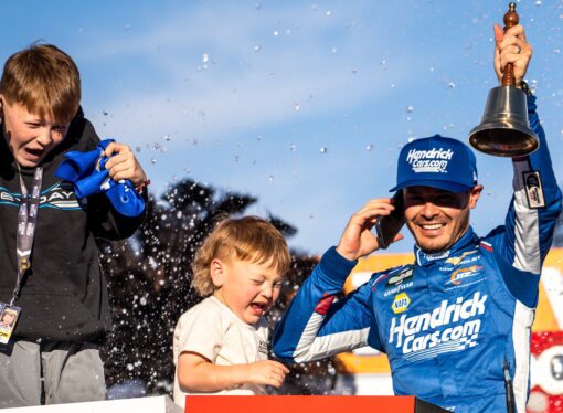 Kyle Larson Wins The Liuna NASCAR O’Reilly Auto Parts Series Race in Las Vegas