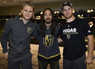 Time to Get Delirious! Steve Aoki at Toshiba Plaza Ahead of Must-Win Game 6 for Vegas Golden Knights