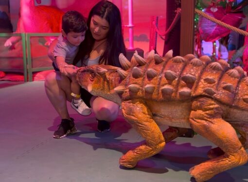 New Robot Ankylosaurus Roams Dinosaur Outpost Grounds at Town Square Las Vegas This Summer