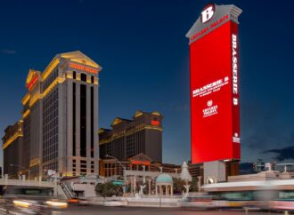 Yesco Designs, Fabricates + Installs New Marquee for Caesars Palace in Las Vegas