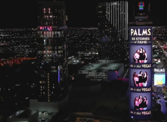 Palms Casino Resort in Las Vegas Unveils 55 Stories of Fame Tall Wall Activation