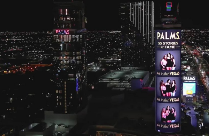Palms Casino Resort in Las Vegas Unveils 55 Stories of Fame Tall Wall Activation