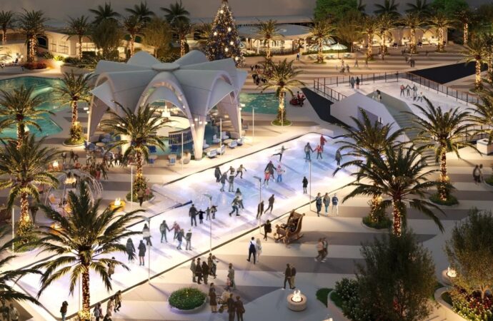 Oasis Ice Rink Skates Back to Fontainebleau Las Vegas From Nov. 19-Jan. 17