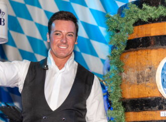 David Goldrake + Ricardo Laguna Tap Oktoberfest Keg at Hofbräuhaus Las Vegas